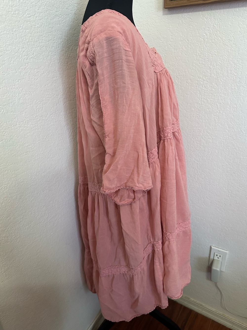 Spell & the Gypsy Harmony Tunic Dress in Peony Pink - Size XL - Picture 4 of 12